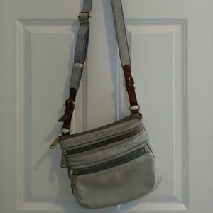 Fossil light blue crossbody